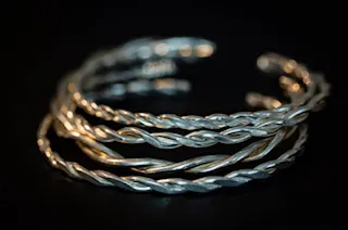 Handgjorda silverarmband